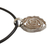 Silver pendant necklace, 'Modern Rose' - Floral 950 Silver Pendant Necklace