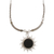 Agate pendant necklace, 'Dark Sunrise' - Black Agate Sun Pendant Necklace from Brazil (image 2d) thumbail