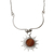 Achat-Anhänger-Halskette - Achat-Anhänger-Halskette mit Sonnenmotiv