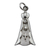Diamond and rhodium plated sterling silver pendant, 'Our Lady of Fatima' - Blessed Virgin Rhodium Plated Pendant with Diamond (image 2a) thumbail