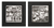Ceramic tiles, 'Weekday and Weekend' (pair) - Set of 2 Framed B&W Brazil Woodcut Print on Ceramic thumbail