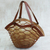 Leather shoulder bag, 'Nutmeg Sambura' (18 inch) - Artisan Crafted Expandable Brown Shoulder Bag (18 Inch)