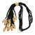 Goldene Gras-Bolo-Halskette - Bolo-Halskette aus goldener Gras-Naturfaser
