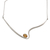 Citrine pendant necklace, 'Dramatic Flair' - Dramatic Citrine and Silver Pendant Necklace thumbail