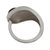 Garnet cocktail ring, 'Modernist' - Modern Garnet and Sterling Silver Ring