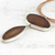 Achat-Anhänger-Halskette - Karamell-Achat-Edelstein und schwarze Lederband-Halskette