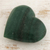 Quartz sculpture, 'Creative Heart' - Heart-Shaped Green Quartz Sculpture (image 2) thumbail