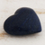 Quartz sculpture, 'Fearless Heart' - Deep Blue Hand Carved Heart Quartz Sculpture (image 2) thumbail
