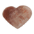 Escultura de cuarzo - Escultura de corazón de cuarzo hematoide rojo de Brasil