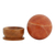 bola de calcita - Escultura de bola de cristal de calcita naranja pequeña brasileña