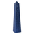 Quartz sculpture, 'Obelisk of Communication' - Hand Carved Blue Quartz Obelisk thumbail