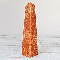 Calcite sculpture, 'Obelisk of Energy'