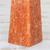 Calcite sculpture, 'Obelisk of Energy' - Artisan Crafted Orange Calcite Obelisk (image 2b) thumbail