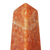 Calcite sculpture, 'Obelisk of Energy' - Artisan Crafted Orange Calcite Obelisk (image 2c) thumbail