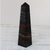 Obsidian sculpture, 'Obelisk of Protection' - Artisan Crafted Obsidian Obelisk from Brazil (image 2) thumbail