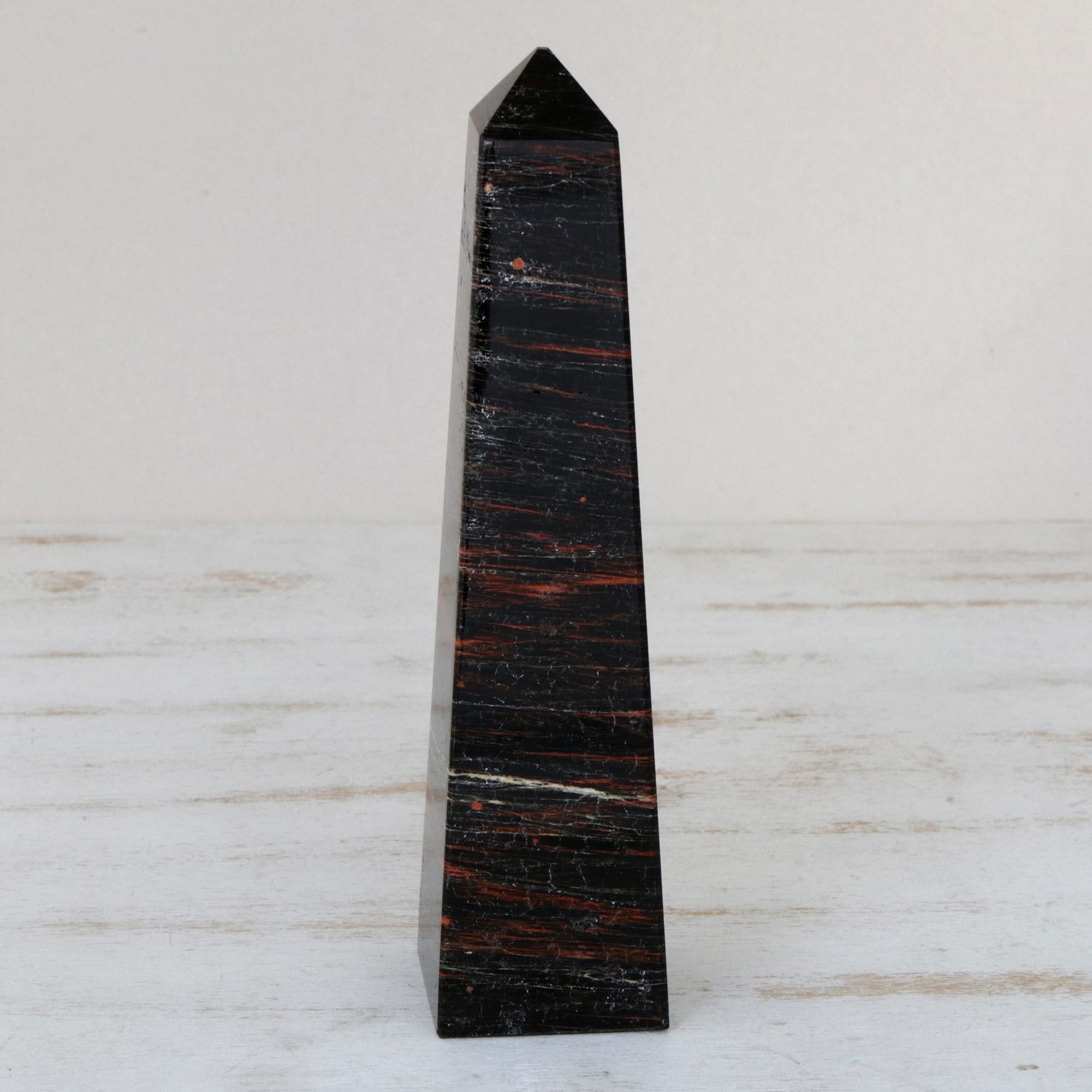Artisan Crafted Obsidian Obelisk from Brazil - Obelisk of Protection ...