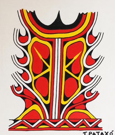 Original Signed Pataxo-Style Painting