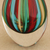 Art glass vase, 'Circus' (9 inch) - Hand Crafted Murano-Inspired Art Glass Vase (9 Inch) (image 2b) thumbail