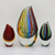 Art glass vase, 'Carnival Stripes' (6 inch) - Striped Murano-Style Art Glass Vase (6 Inch) (image 2e) thumbail