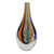 Kunstglasvase, (9 Zoll) - Bunte Kunstglasvase im Murano-Stil (9 Zoll)