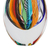 Art glass vase, 'Color Cascade' (9 inch) - Murano-Style Colorful Art Glass Vase (9 Inch) (image 2c) thumbail