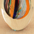 Art glass vase, 'Color Cascade' (11 inch) - Murano-Style Art Glass Vase (11 Inch) (image 2b) thumbail