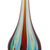 Handblown art glass vase, 'Circus' - Murano Inspired Handblown Brazilian Teardrop Art Glass Vase