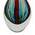 Handblown art glass vase, 'Circus' - Murano Inspired Handblown Brazilian Teardrop Art Glass Vase (image 2e) thumbail