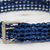 Soda pop-top belt, 'Eco-Conscious Blue' - Recycled Soda Pop-Top Belt in Blue (image 2c) thumbail