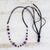 Multi-gemstone pendant necklace, 'Balance and Calm' - Artisan Crafted Multi-Gemstone Pendant Necklace