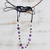 Halskette mit Anhänger aus mehreren Edelsteinen - Kunsthandwerklich gefertigte Halskette mit Anhänger aus mehreren Edelsteinen