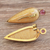 Pendientes colgantes de oro de 18k con jaspe y turmalina - Pendientes Gota de Oro con Jaspe y Turmalina