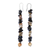 Jasper and cultured pearl dangle earrings, 'Earth Echo' - Long Jasper Beaded Dangle Earrings