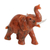 Calcite sculpture, 'Ginger Elephant' - Orange Calcite Elephant Sculpture thumbail