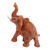 Calcite sculpture, 'Ginger Elephant' - Orange Calcite Elephant Sculpture