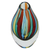 Handblown art glass vase, 'Circus Colors' - Murano Inspired Colorful Handblown Brazilian Art Glass Vase (image 2b) thumbail