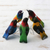 Wood ornaments, 'Festive Flock' (set of 5) - Hand Carved and Painted Bird Ornaments (Set of 5)