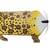 Dekorative Holzbank, 'Yellow Jaguar' - Einzigartige dekorative Holz-Jaguar-Bank