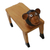 Decorative wood bench, 'Brown Monkey' - Monkey Decorative Wood Bench Accent (image 2a) thumbail