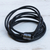 Leather cord wrap bracelet, 'Spatial Spin' - Modern Black & Graphite Leather Cord Wrap Bracelet thumbail