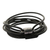 Leather cord wrap bracelet, 'Spatial Spin' - Modern Black & Graphite Leather Cord Wrap Bracelet (image 2a) thumbail