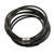 Leather cord wrap bracelet, 'Spatial Spin' - Modern Black & Graphite Leather Cord Wrap Bracelet (image 2d) thumbail