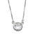 White topaz pendant necklace, 'Crystalline Sparkle' - Brazilian White Topaz and Silver Petite Pendant Necklace