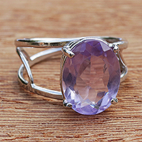 Featured review for Amethyst cocktail ring, Violet Spirit