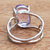 Amethyst cocktail ring, 'Violet Spirit' - Brazilian Amethyst and Rhodium Plated Sterling Silver Ring (image 2c) thumbail