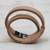 Leather wrap bracelet, 'Carioca Chic' - Wrap Bracelet in Buff-Colored Leather (image 2d) thumbail