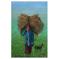 'The Bundle of Hay' (2020) - Pintura impresionista de Brasil