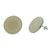 Aretes de botón de vidrio artístico - Aretes de botón de vidrio de marfil fundido