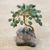 Quartz and amethyst mini gemstone tree, 'Hope and Happiness' - Green Quartz-Amethyst Brazilian Mini Gemstone Tree Sculpture (image 2b) thumbail