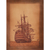 Leather wall hanging, 'Proud Victory' - Galleon Motif Leather Wall Hanging (image 2b) thumbail